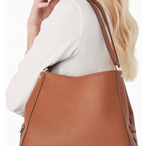 Kate Spade Leila Brown Leather Tote Bag
